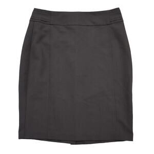 My Bajee Collection Skirt Womens 28 Black Flat Front Back Slit Pencil Bottoms